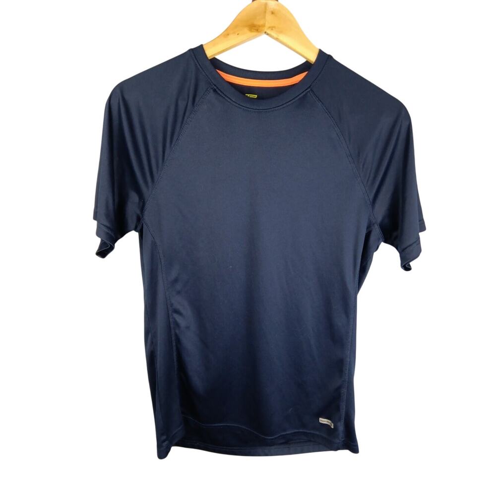 tek gear Navy Performance Tee with Orange Trim